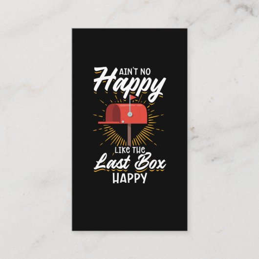 Funny Mail Carrier Postal Worker Mailman Visitekaartje (Voorkant)