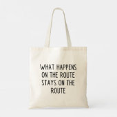 Funny Mail Carrier Slogan Tote Bag (Achterkant)