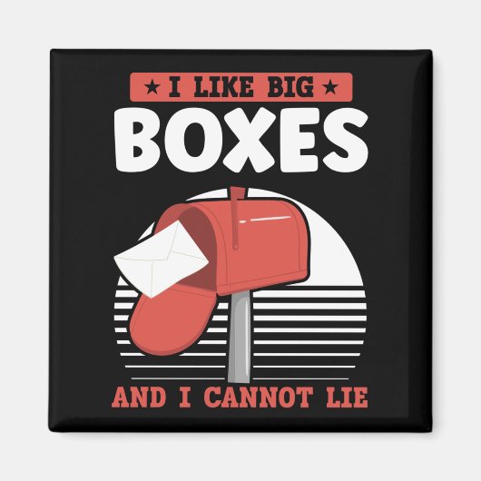 Funny Mailman Postal Worker Mail Carrier Magneet (Voorkant)