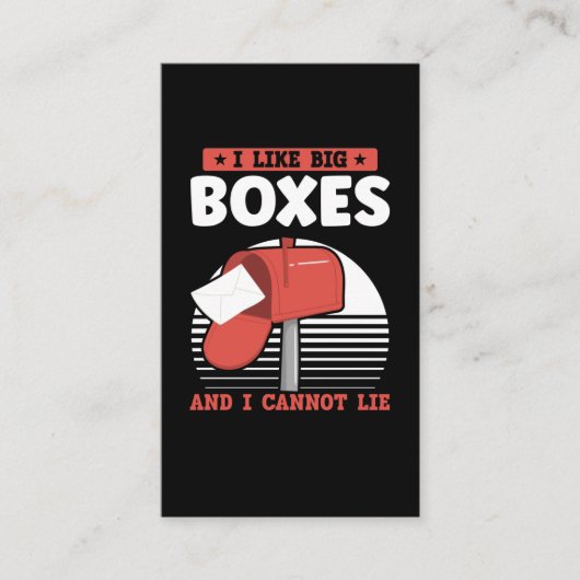 Funny Mailman Postal Worker Mail Carrier Visitekaartje (Voorkant)