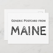 Funny Maine Briefkaart (Voorkant / Achterkant)