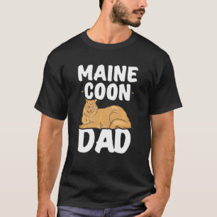 Funny Maine Coon Lover Graphic voor Dads en Mannen T-shirt