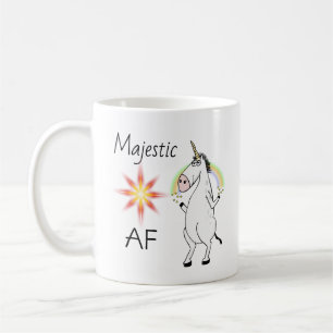 Funny Majestic AF Coffee Mok