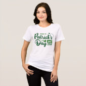 Funny Make St. Patrick's Day Again Tri-Blend Shirt (Voorkant volledig)