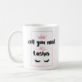 Funny Makeup Artist Lashes Cosmetoloog Gift Koffiemok (Links)
