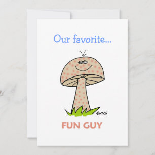 Funny Male Afstuderen Cartoon Graduation Party Kaart