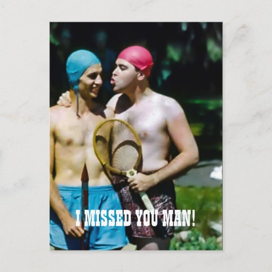 FUNNY MALE BONDING GUY BUDDIES POST COVID BRIEFKAART (Voorkant)