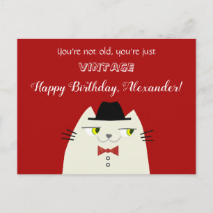  Funny Male Cat Birthday Briefkaart