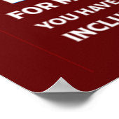 Funny Male Midlife Crisis geeft Poster (Hoek)