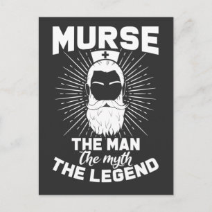 Funny Male Nurse Father Husband Dad Hospital Humor Briefkaart