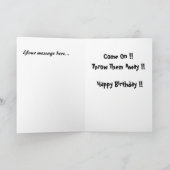 Funny Male Verjaardag Kaart - Middelbare leeftijd (Binnen)