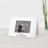 Funny Mallard Duck Carte d'anniversaire (Dos)
