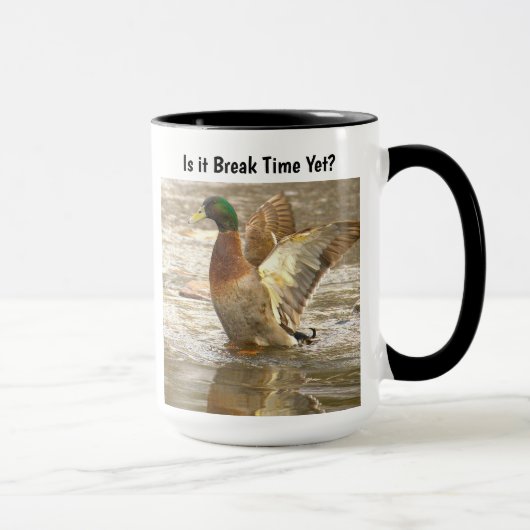 Funny Mallard Duck Mug Mok (Rechts)