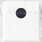 Funny Mallet Ronde Sticker (Tas)