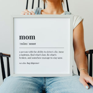 Funny Mam Definition Poster