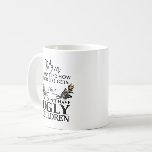 Funny Mam Gift - Oegly Children  Koffiemok (Voorkant links)