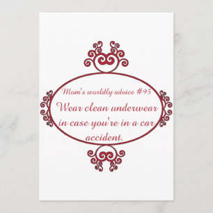 Funny Mama citeert op t-shirts en cadeaus voor haa Kaart