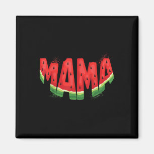 Funny Mama Watermelon Summer Fruit Family Matching Magneet