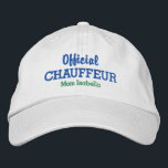 Funny Maman Casquette Officiel Chauffeur Nom Perso<br><div class="desc">Le casquette idéal pour la maman qui transporte toujours les enfants de l'activité à l'activité ! Ce casquette de baseball amusant présente les mots "Official Chauffeur" puis "Maman Your Name" ci-dessous (ou remplacer par votre texte). Modifiez facilement la couleur du texte et du casquette. Que vous soyez une mère occupée...</div>