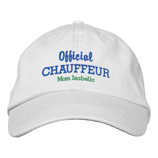 Funny Maman Casquette Officiel Chauffeur Nom Perso (Devant)