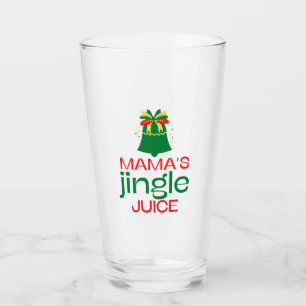 Funny Mama's Jingle Juice Glass Cup Glas