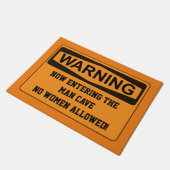 Funny Man Cave door Mat (Schuin)