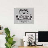 Funny Man grot Startbalk Poster (Thuiskantoor)