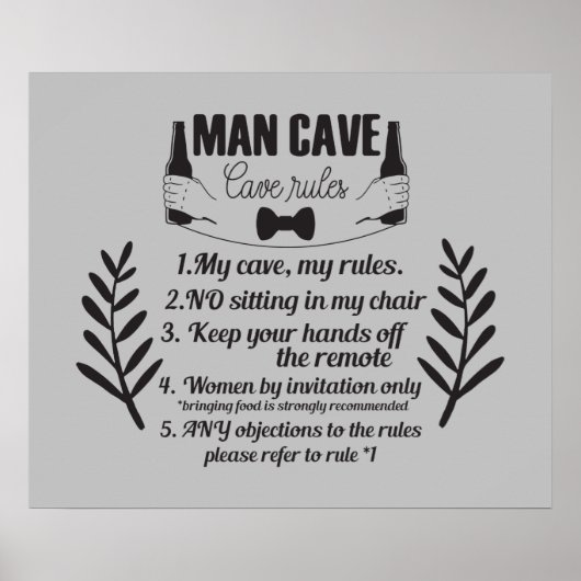 Funny Man grot Startbalk Poster (Voorkant)