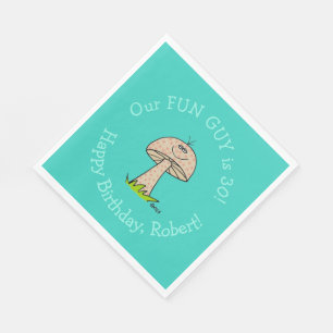 Funny Man of Boy Fun Guy Birthday Party Paper Servet