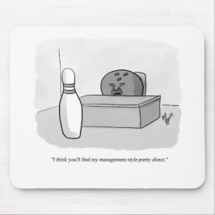 Funny Management en Leiderschap Cartoon Humor Muismat