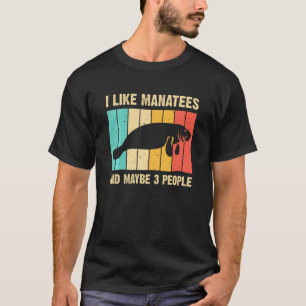 Funny Manatee for Men Zee Koe Monster Fish L T-shirt