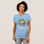 Funny Manatee Pickleball T-shirt (Voorkant volledig)