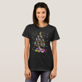 Funny Manatees kerstboom Santa Elf Reindeer M T-shirt (Voorkant volledig)