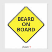 Funny Mannen Attard aan boord Sticker (Vel)
