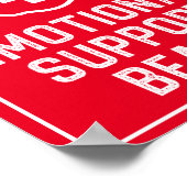 Funny Mannen Emotional Support Beard Joke Gift Poster (Hoek)