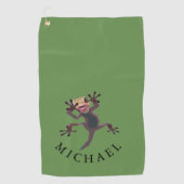 Funny Mannen Golf Personal Gift Golfhanddoek (Voorkant)