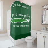 Funny Mannen Golf Shower Curtains Douchegordijn (In situ)