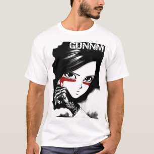 Funny Mannen Gunnm Gally Alita Battle Angel Geweld T-shirt
