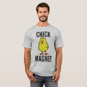 FUNNY MANNEN T-SHIRTS, CHICK MAGNET T-SHIRT (Voorkant volledig)