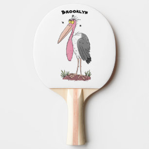 Funny marabou stork cartoon tafeltennisbatje