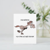 Funny marathon briefkaart (Staand voorkant)