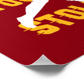 Funny Marathon met Jogging Workout-oefening Poster (Hoek)