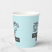 Funny Marathon Runner, 26 mijl, 385 meter Papieren Bekers (Links)