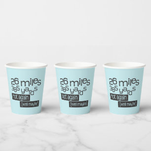 Funny Marathon Runner, 26 mijl, 385 meter Papieren Bekers