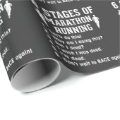Funny Marathon Runner Quote Athlete Cadeaupapier (Rol Hoek)