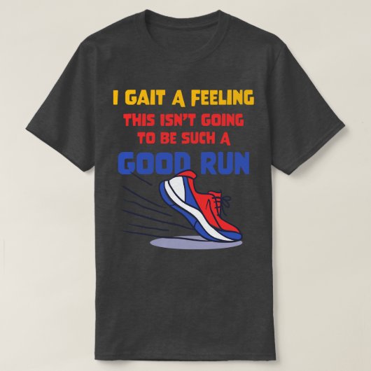 Funny Marathon Running and Cross Country Runner Ru T-shirt (Design voorkant)