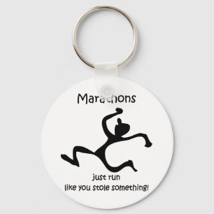 Funny marathon sleutelhanger