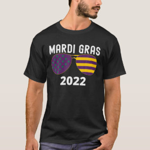 Funny Mardi Gras, Aviator Sunbril T-shirt