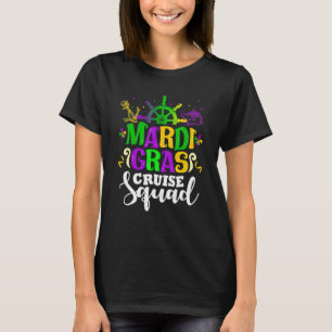 Funny Mardi Gras Cruise Mask Cruise Ship T-shirt