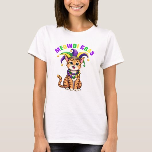 Funny Mardi Gras Parade Vibes T-shirt (Voorkant)